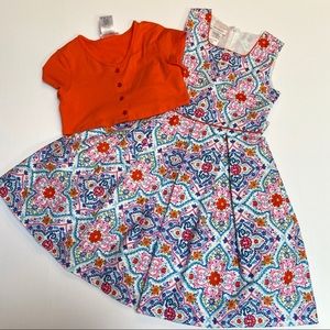 Bonnie Jean 2 Piece Dress & Cardigan Size 10
